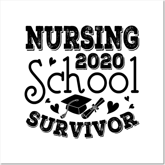 Nursing 2020 School Survivor For Nurse Wall Art by Salimkaxdew